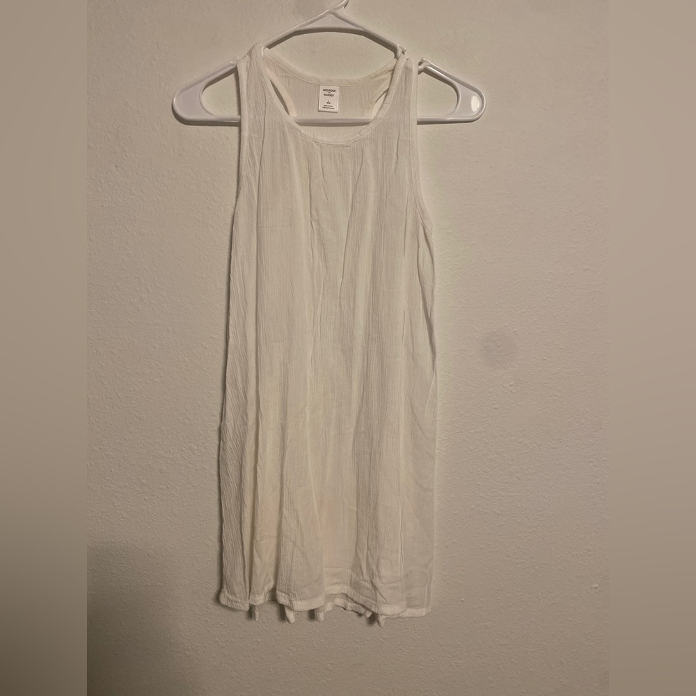 MELROSE AND MARKET - white swim cover up size L 10/12 kids